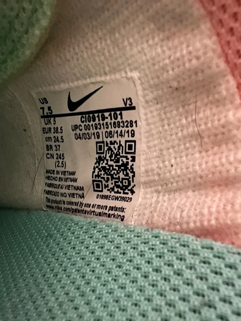 Nike Air Force I Shadow Pastel Multi Low - Picture 6 of 6